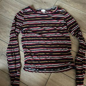 Striped garage top long sleeves
